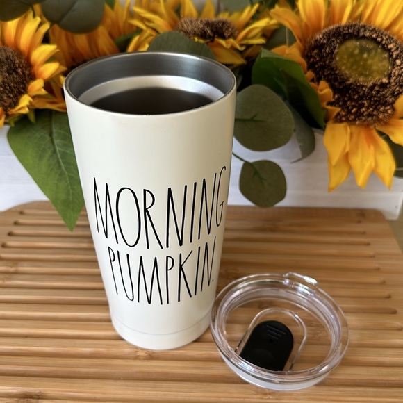 🌻MORNING PUMPKIN. Thermal Travel Mug by Rae Dunn - Picture 3 of 3